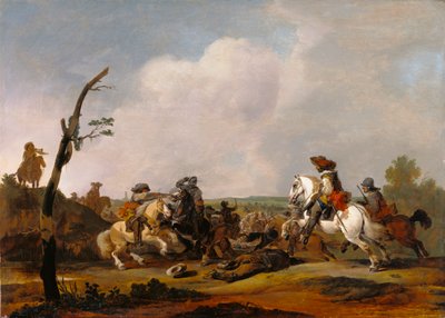 Scena di battaglia, c.1651-52 da Johannes Lingelbach
