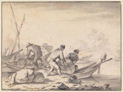 Porto di mare italiano da Johannes Lingelbach