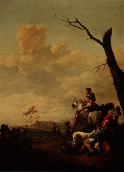 Riposo dopo la Caccia da Johannes Lingelbach