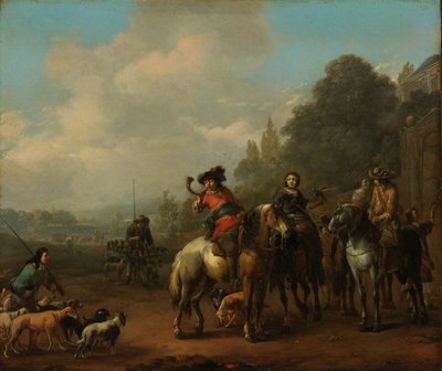 Il ritorno dalla caccia da Johannes Lingelbach