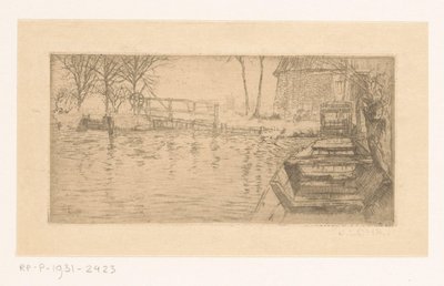 Canale con chiusa da Johannes Löhr