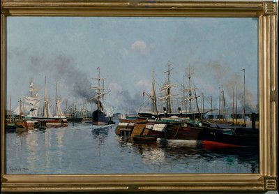 Navi nel porto da Johannes Martin Grimelund