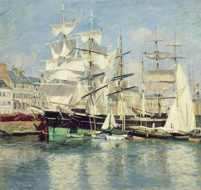 Velieri a Le Havre, 1886 da Johannes Martin Grimelund