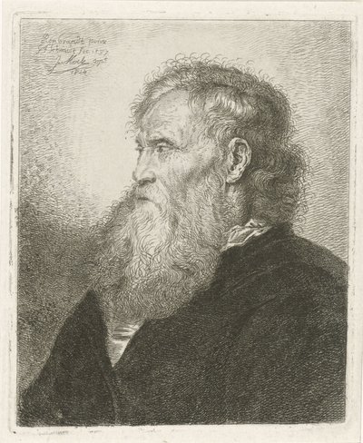 Ritratto di un vecchio con barba da Johannes Mock