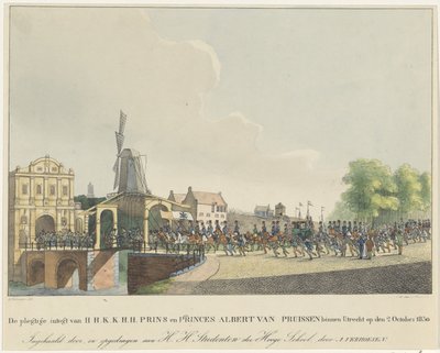 Ingresso della Principessa Marianne e del suo marito Principe Alberto a Utrecht, 1830 da Johannes Paulus Houtman