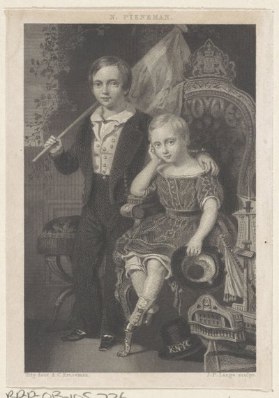 Ritratto di Guglielmo, principe dei Paesi Bassi, e Maurizio, principe dei Paesi Bassi da Johannes Philippus Lange