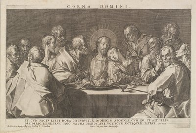 Ultima cena da Johannes Sadeler I