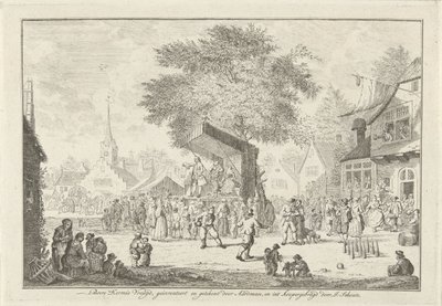 Festa contadina nel villaggio, ca. 1750 (Festa contadina) da Johannes Schouten