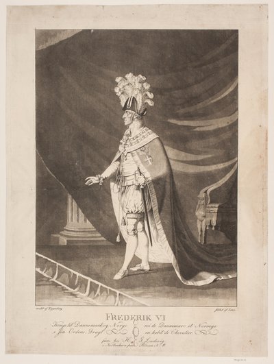 Frederik VI i ordensdragt da Johannes Senn