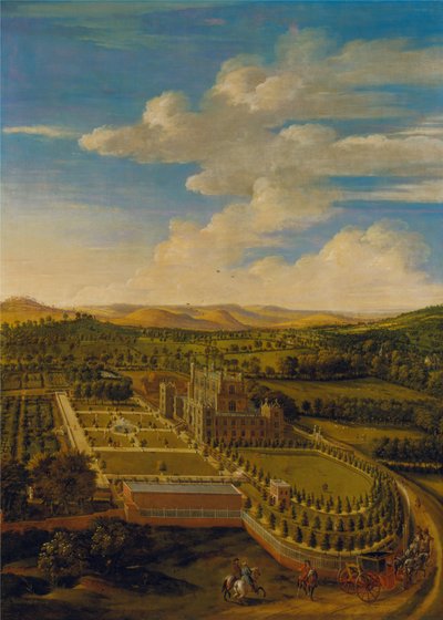 Sala e parco di Wollaton, Nottinghamshire da Johannes Siberechts