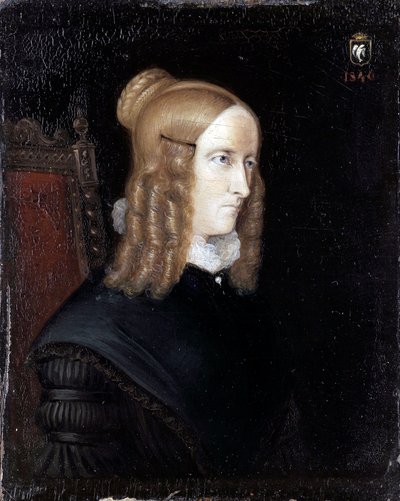 Ritratto di Annette von Droste-Huelshoff da Johannes Sprick
