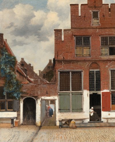 Olandese: Veduta delle case di Delft, note come 