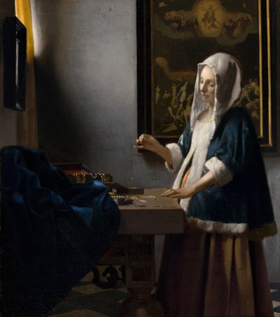 Donna con bilancia da Johannes Vermeer