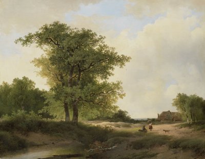 Paesaggio con fattoria da Johannes Warnardus Bilders