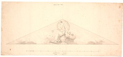 Aurora. Bozzetto per il rilievo del frontone del palazzo Harsdorff, Kgs. Nytorv da Johannes Wiedewelt