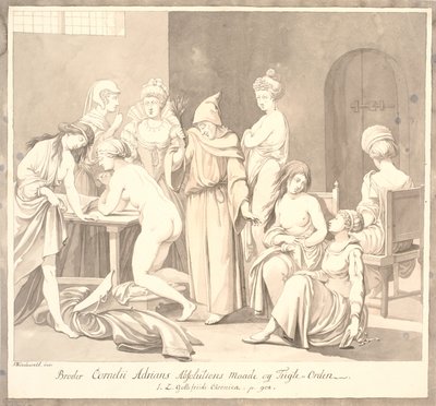 "Metodo di assoluzione e ordine di disciplina di Fratello Cornelii Adrians./ Cronaca di J.L. Gottefriidi. p. 908." da Johannes Wiedewelt