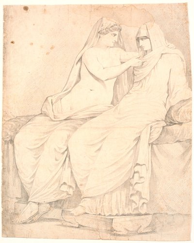 (dettaglio) delle Nozze Aldobrandine da Johannes Wiedewelt
