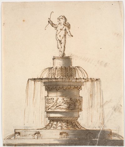 Fontana con figura di Amore da Johannes Wiedewelt