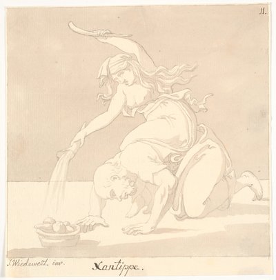 "Xantippe" da Johannes Wiedewelt