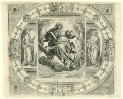 Evangelista Giovanni (S. Iohañis, De vier evangelisten) da Johannes Wierix (rejected attribution)