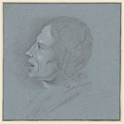 Autoritratto del disegnatore Johannes Ziesenis da Johannes Ziesenis