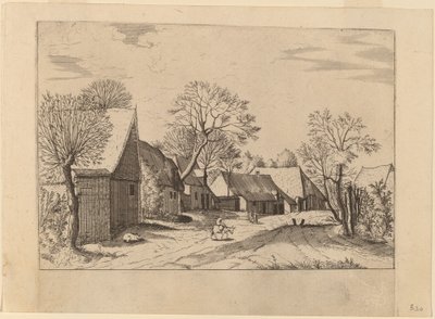 Fattorie e capanno da Johannes and Lucas van Doetechum after Master of the Small Landscapes