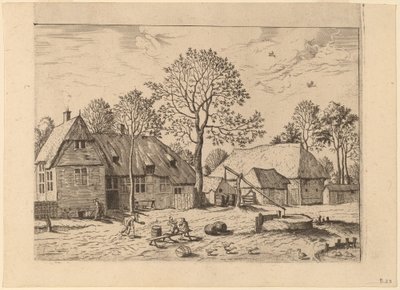 Fattorie con Pozzo a Secchio da Johannes and Lucas van Doetechum after Master of the Small Landscapes