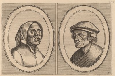 "Baef Schol-becx" e "Spruyt Vroegh-bedorven" da Johannes and Lucas van Doetechum after Pieter Bruegel the Elder