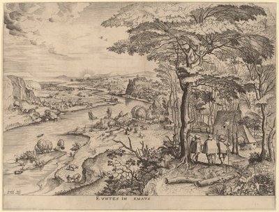 I pellegrini di Emmaus da Johannes and Lucas van Doetechum after Pieter Bruegel the Elder