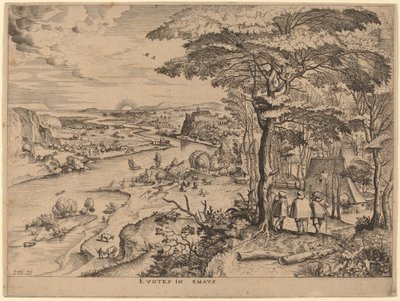 Euntes in Emaus (I pellegrini di Emmaus) da Johannes and Lucas van Doetechum after Pieter Bruegel the Elder
