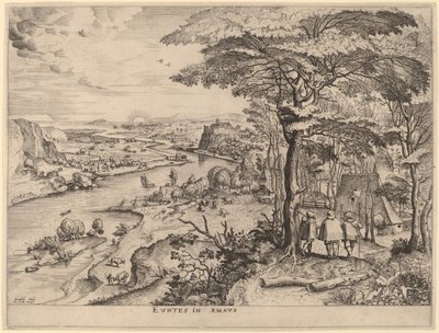 Euntes in Emaus (I Pellegrini di Emmaus) da Johannes and Lucas van Doetechum after Pieter Bruegel the Elder