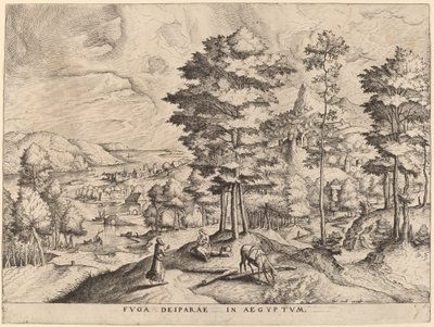Fuga in Egitto da Johannes and Lucas van Doetechum after Pieter Bruegel the Elder