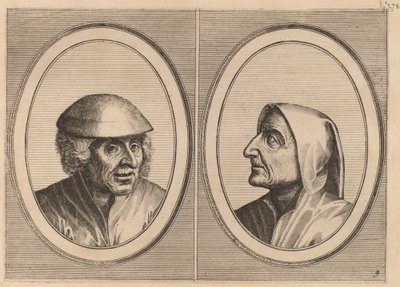 "Kees Geldt-sack" e "Kaarighe Truy" da Johannes and Lucas van Doetechum after Pieter Bruegel the Elder