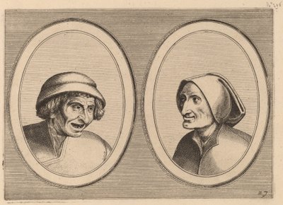"Keesje Licht-hart" e "Verblinde Swaen" da Johannes and Lucas van Doetechum after Pieter Bruegel the Elder