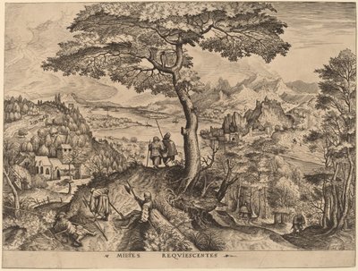Milites Requiescentes (Soldati a riposo) da Johannes and Lucas van Doetechum after Pieter Bruegel the Elder