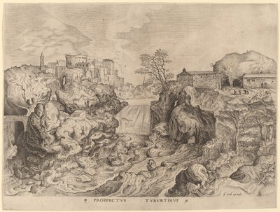 Prospectus Tyburtinus (Vista del Tevere) da Johannes and Lucas van Doetechum after Pieter Bruegel the Elder