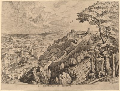 San Girolamo nel deserto da Johannes and Lucas van Doetechum after Pieter Bruegel the Elder