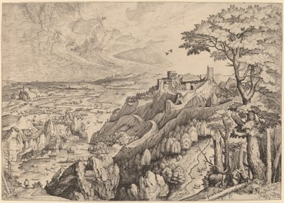San Girolamo nel deserto da Johannes and Lucas van Doetechum after Pieter Bruegel the Elder
