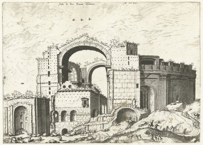 Veduta della Basilica di San Pietro a Roma da Johannes of Lucas van Doetechum (attributed to)