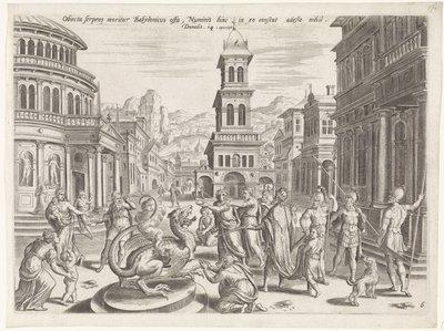 Daniele e il drago da Johannes of Lucas van Doetechum