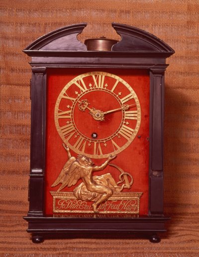 Primo orologio a pendolo a peso, possibilmente progettato da Christian Huygens (1629-95) c.1675 da Johannes van Ceulen