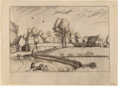 Case di campagna da Johannes van Doetechum, the Elder and Lucas
