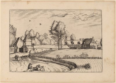 Case di Campagna da Johannes van Doetechum, the Elder and Lucas