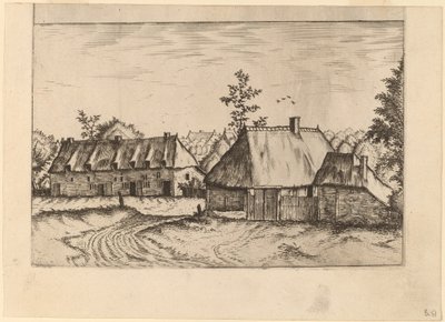 Fattoria e Fila di Case da Johannes van Doetechum, the Elder and Lucas