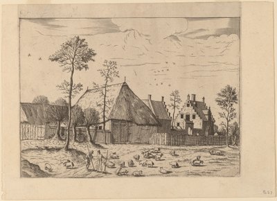 Capanno con cottage da Johannes van Doetechum, the Elder and Lucas