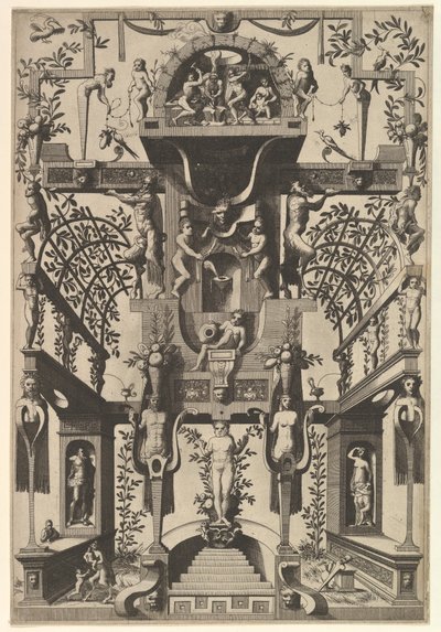Decorazione grottesca moderna, 1557 da Johannes van Doetecum I