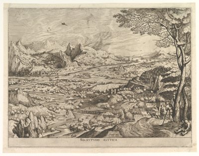 Sollicitudo rustica dalla serie I Grandi Paesaggi da Johannes van Doetecum I