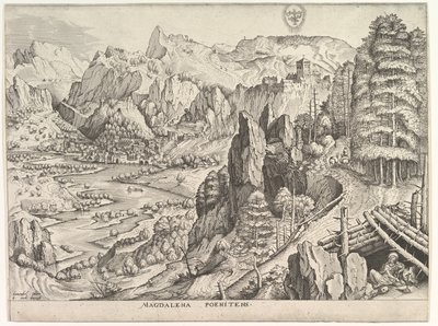 La Maddalena penitente Magdalena Poenitens da I grandi paesaggi da Johannes van Doetecum I