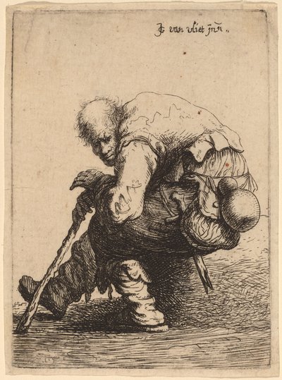 Mendicante Seduto da Johannes van Vliet