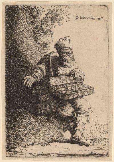 Il venditore ambulante da Johannes van Vliet